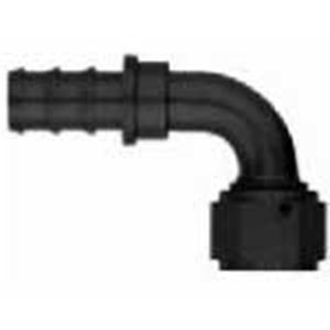 Picture of Black 90 Degree Push Lock Hose End